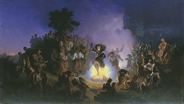 Картиина Соколов Ночь на Ивана Купалу написана в 1856 году